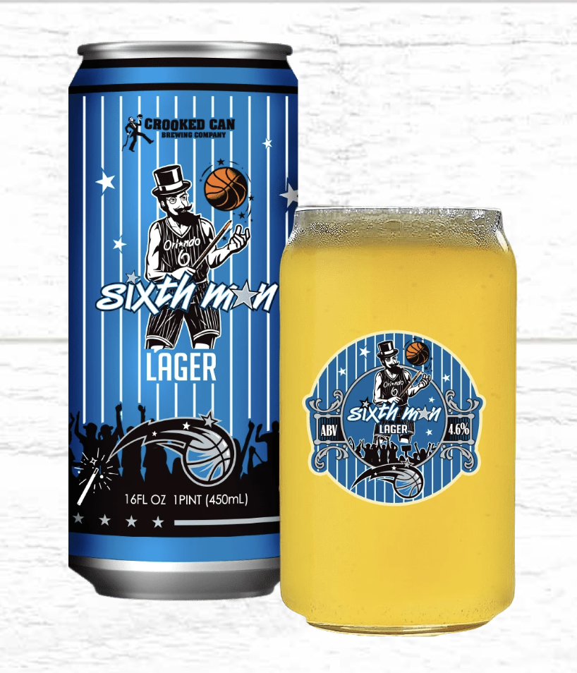 Crooked Can Brewing Sixth Man Lager
